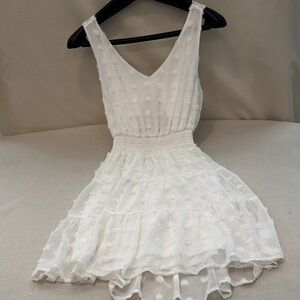 Emerald Sundae Ivory Floral Mini Dress